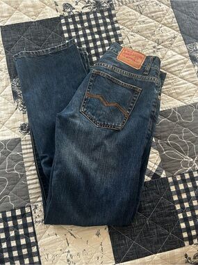 Stetson Men's Straight Dark Blue Denim Jeans